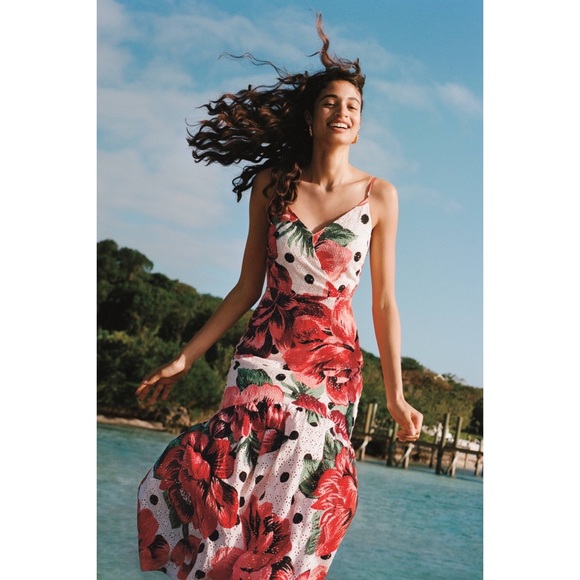 Anthropologie x Farm Rio Riviera Eyelet Maxi Dress - Picture 1 of 8